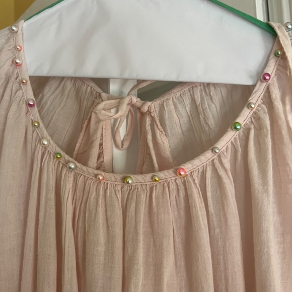 Scandal Italy Women's Pink Bohemian Top, One Size - Picture 5 of 13